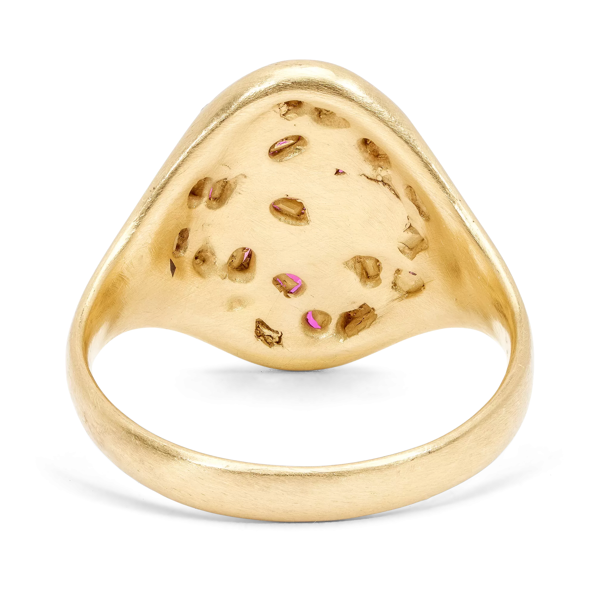 Ruby Baguette Signet Ring - Size 5.5 - 9711