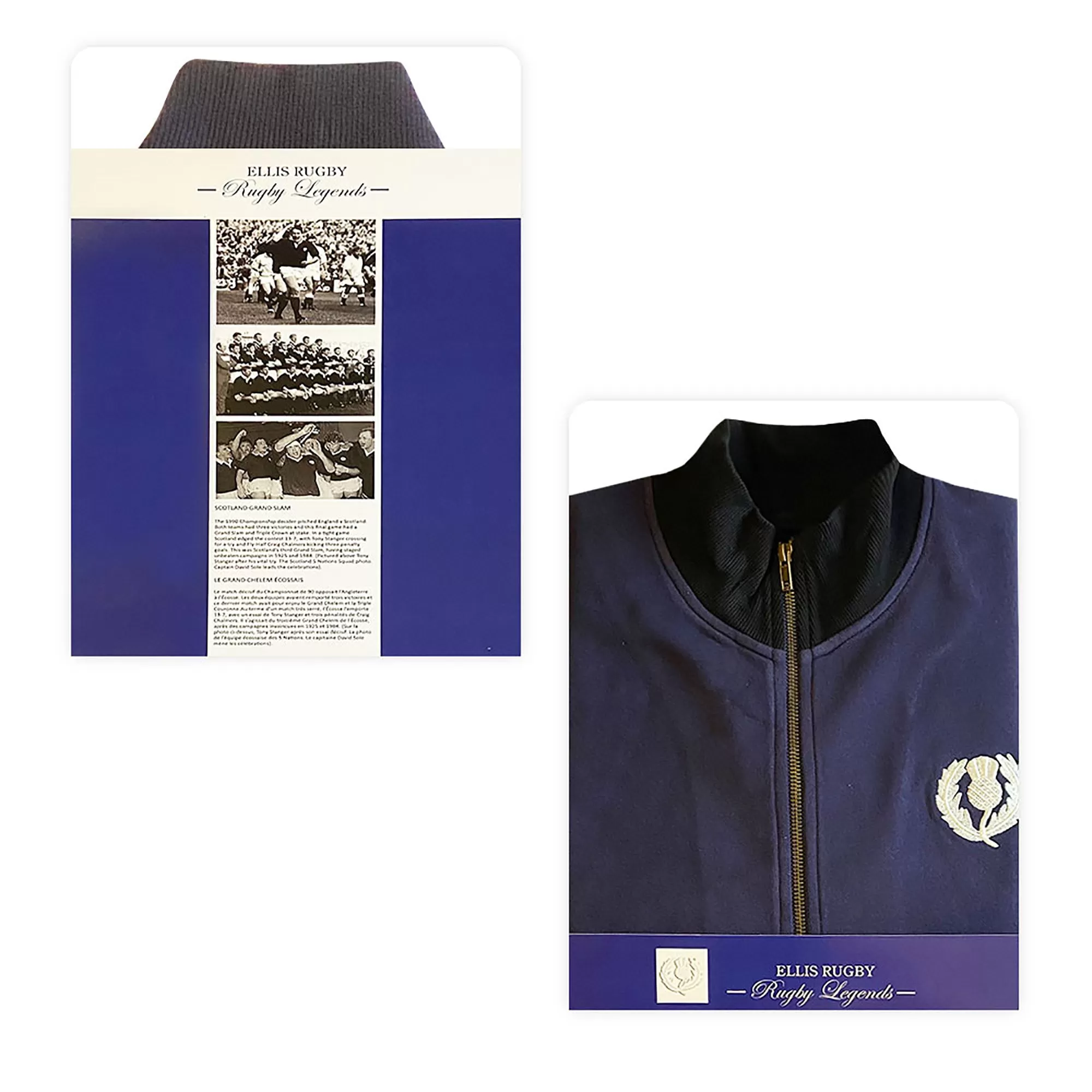 Scotland Rugby 1990 Grand Slam Zip Up top