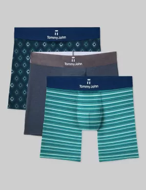 Second Skin Mid-Length Boxer Brief 6" (3-Pack)