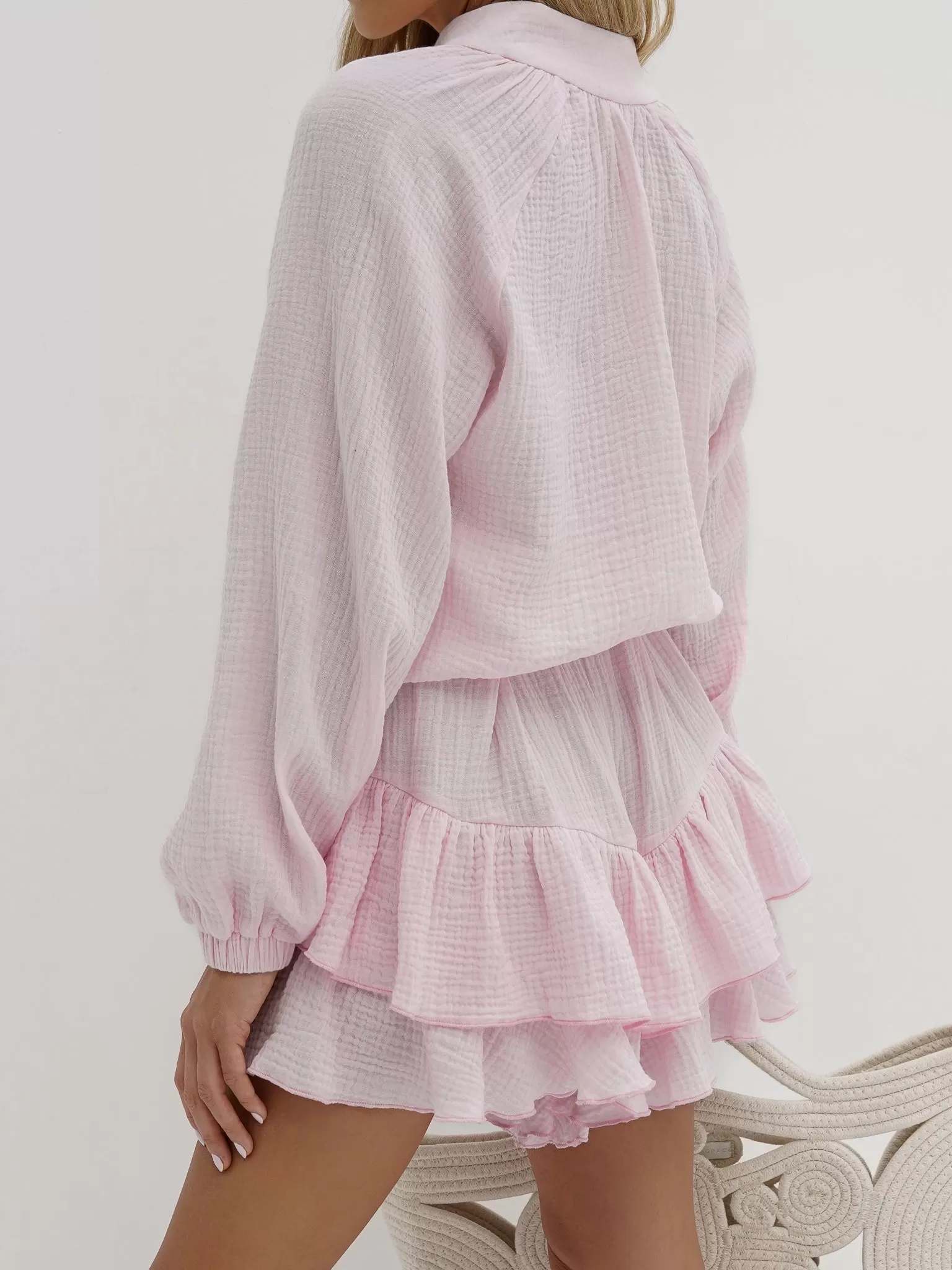 Serinne Cotton Day Blouse | Cloud Pink