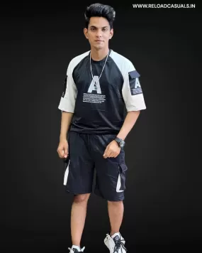 Side Pocket Imp Shorts Set - Combo