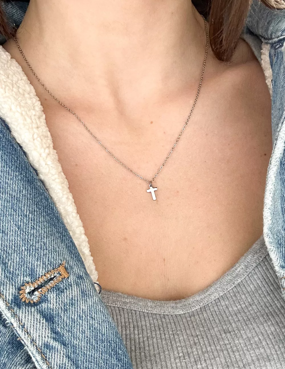 Silver Cross Necklace