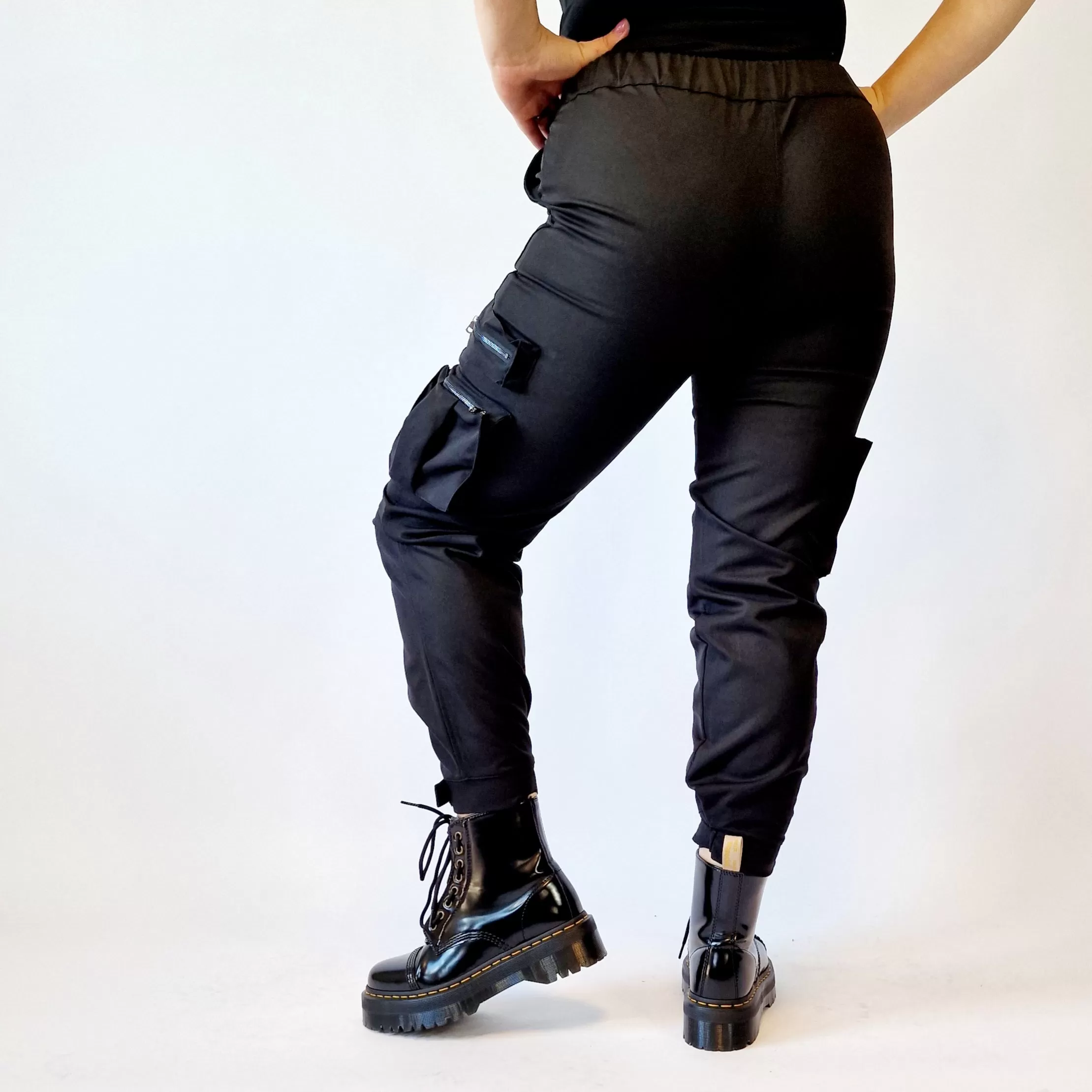 Simple Moderne Street Punk Cargo Style Trousers