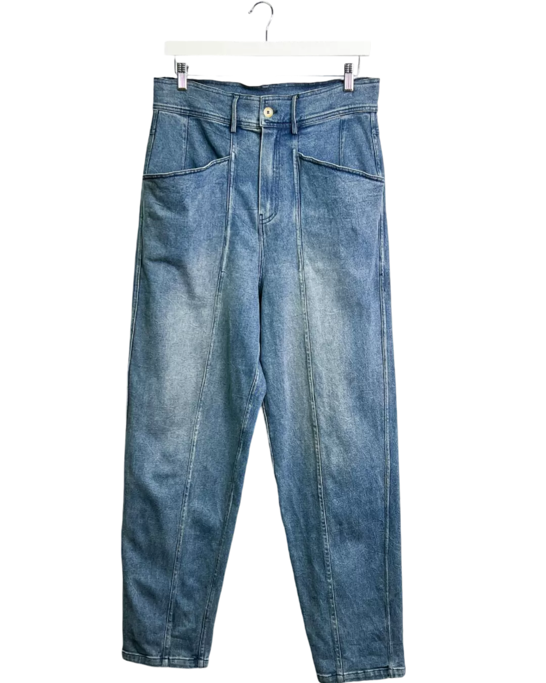 Size L - Flannel Tapered Jeans