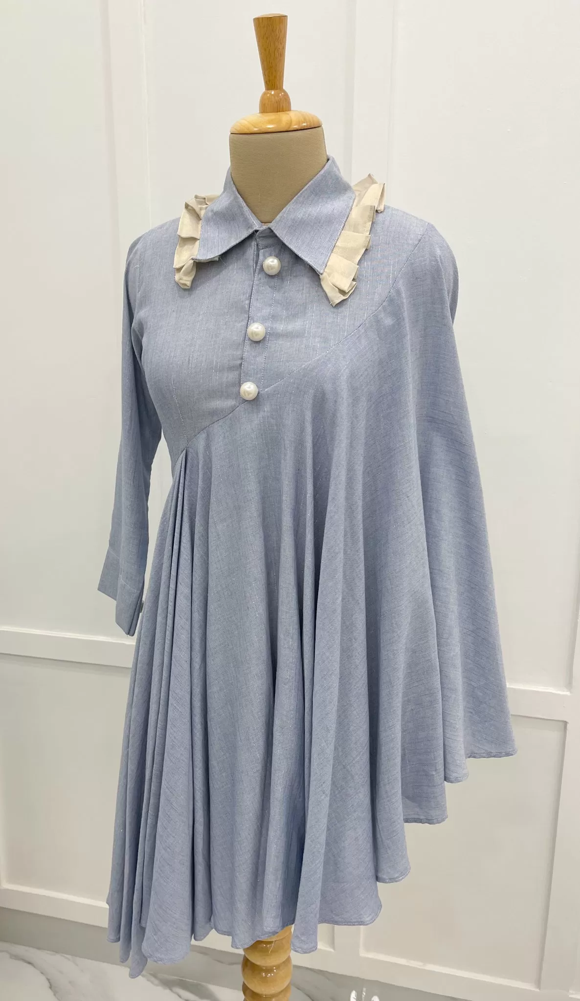 Sky Foil Cotton Tunic