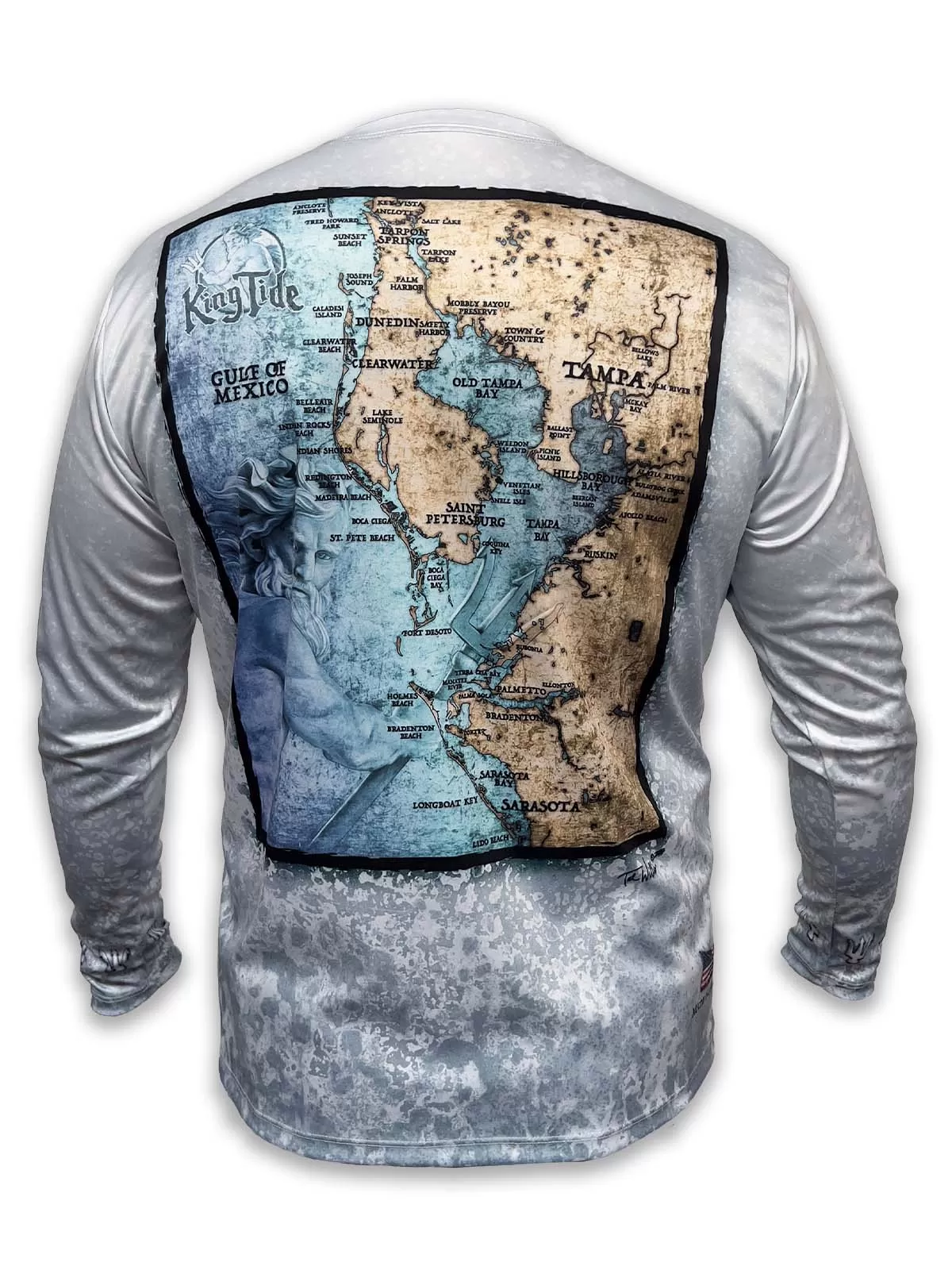 Tampa, FL / King Tide Allover Chart Shirt