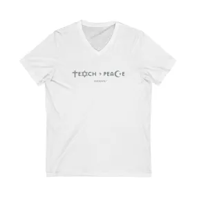 Teach Peace - Relaxed Fit V-neck T-shirt