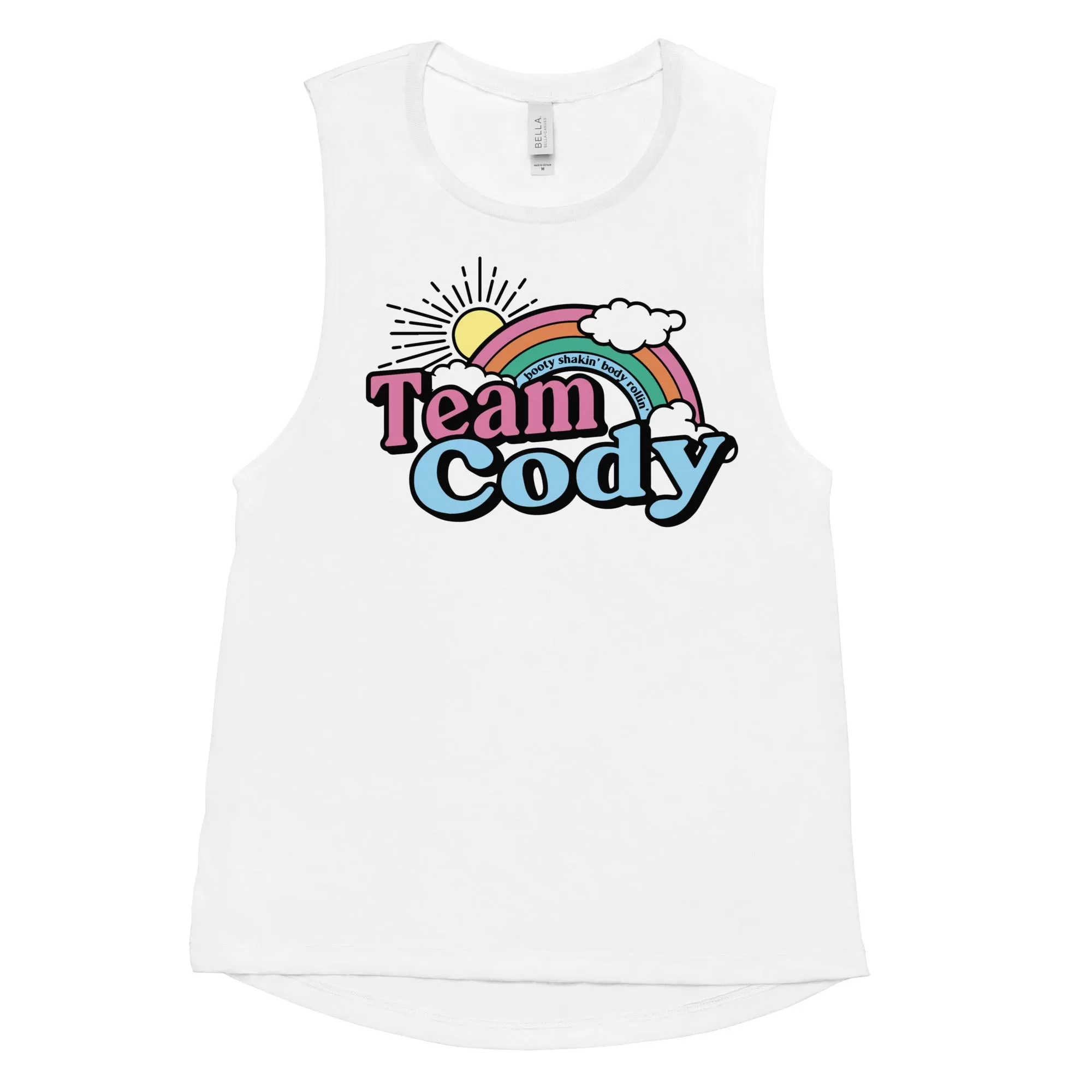 Team Cody Rainbow Sunshine Womens Muscle Tank