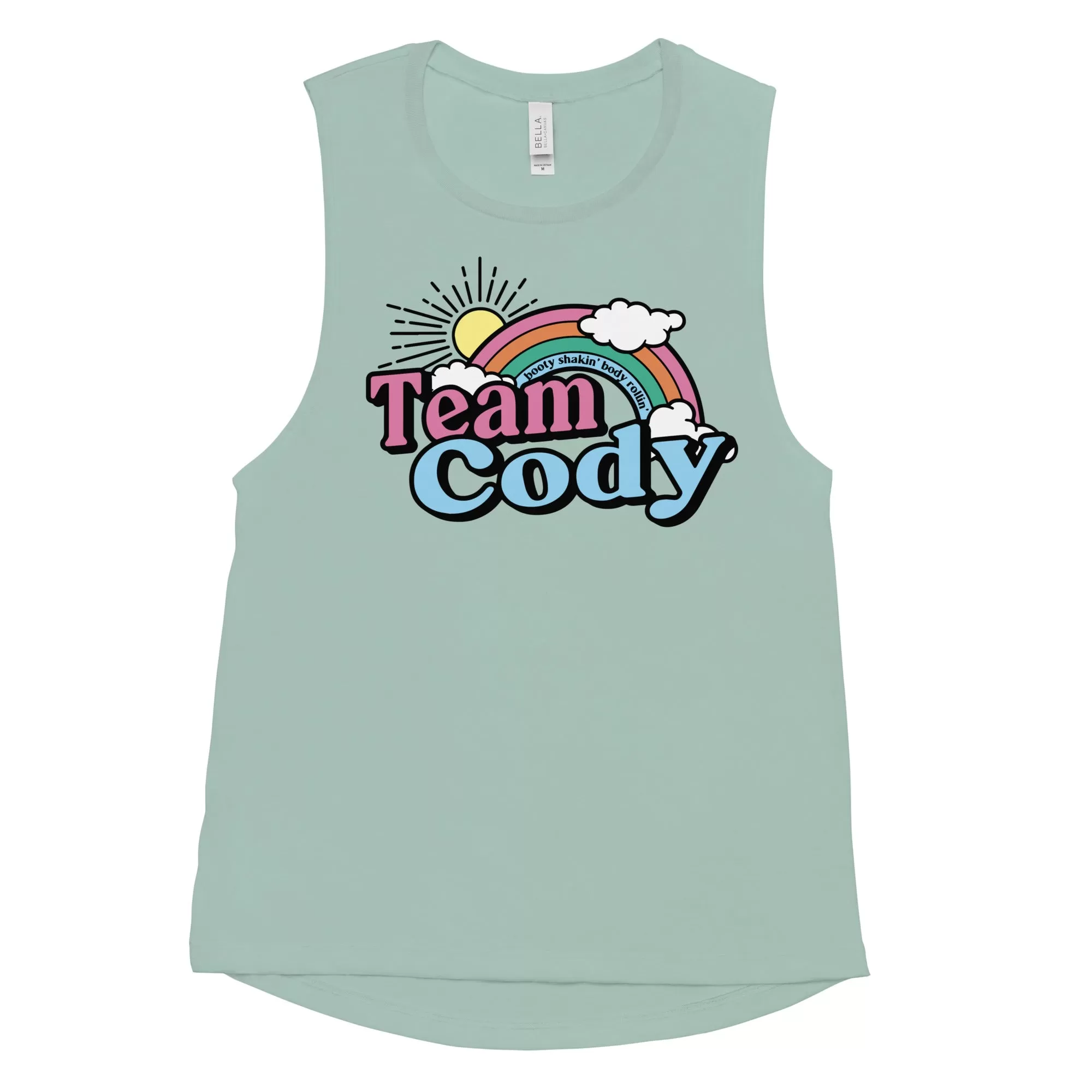 Team Cody Rainbow Sunshine Womens Muscle Tank