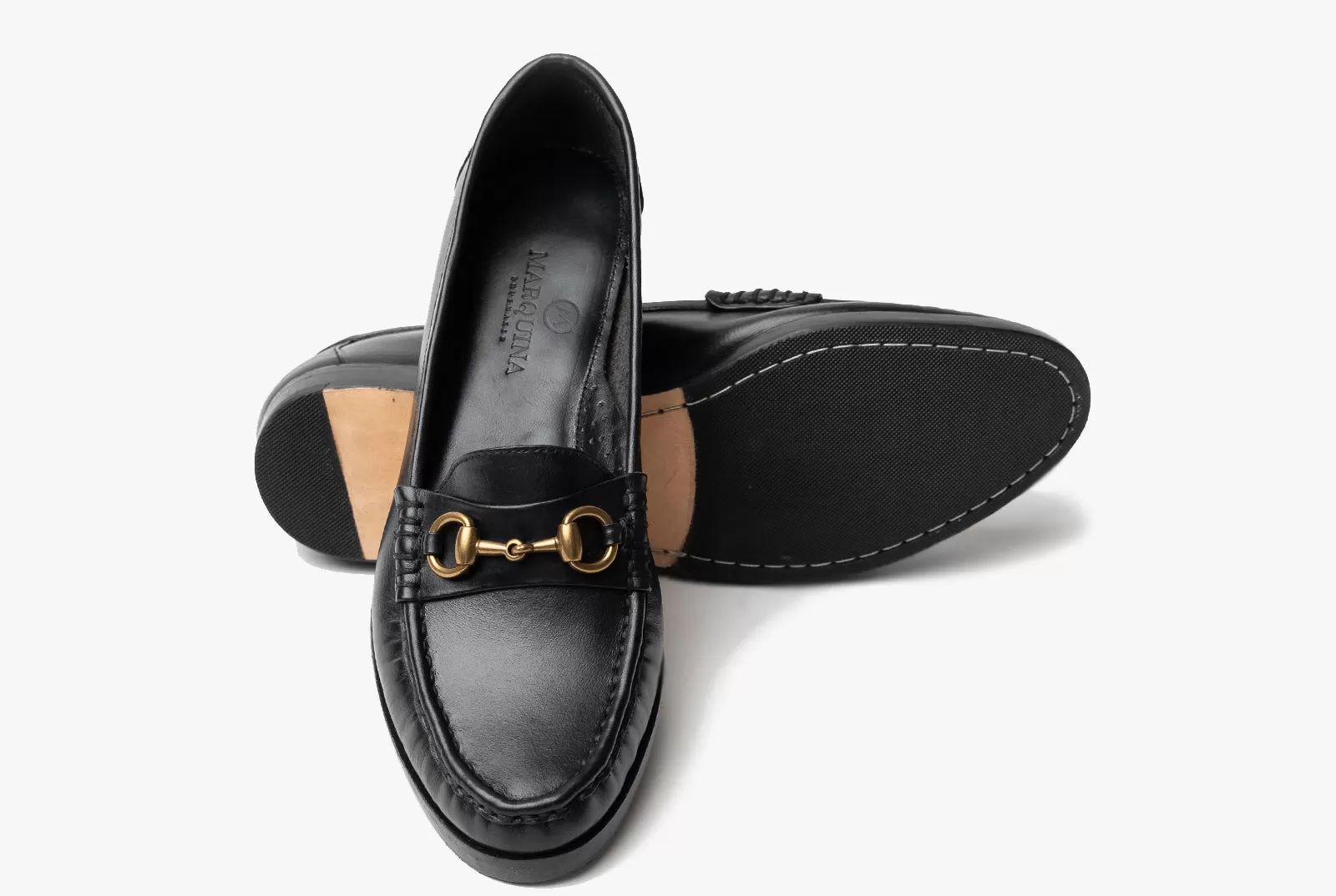 The Bonnie Horsebit Loafers - Black Noir