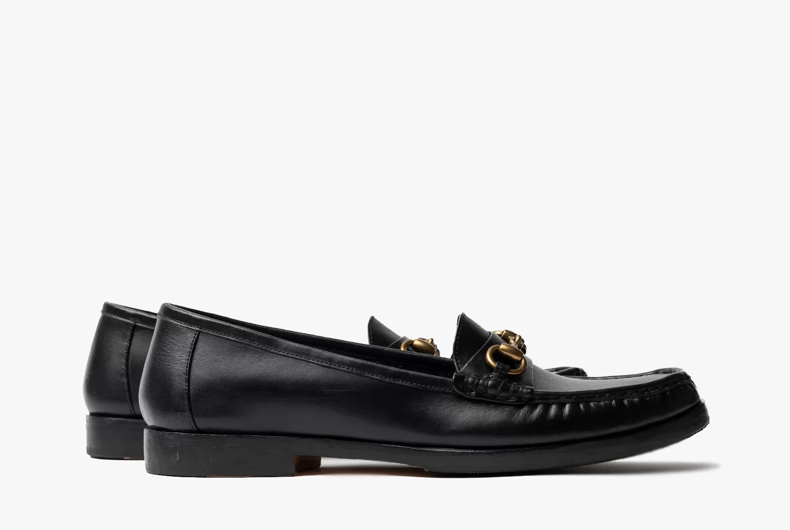 The Bonnie Horsebit Loafers - Black Noir