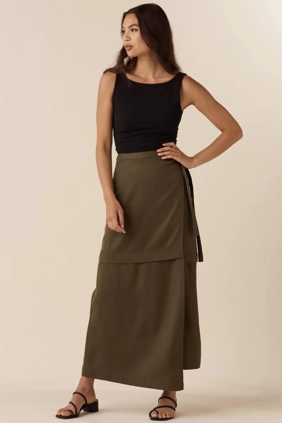 The Convertible Wrap Midi Skirt