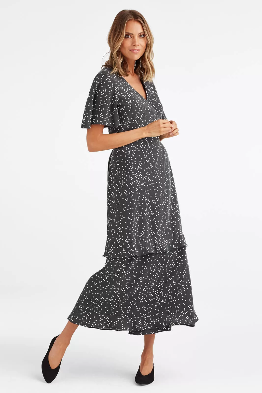 The Tiered Wrap Dress