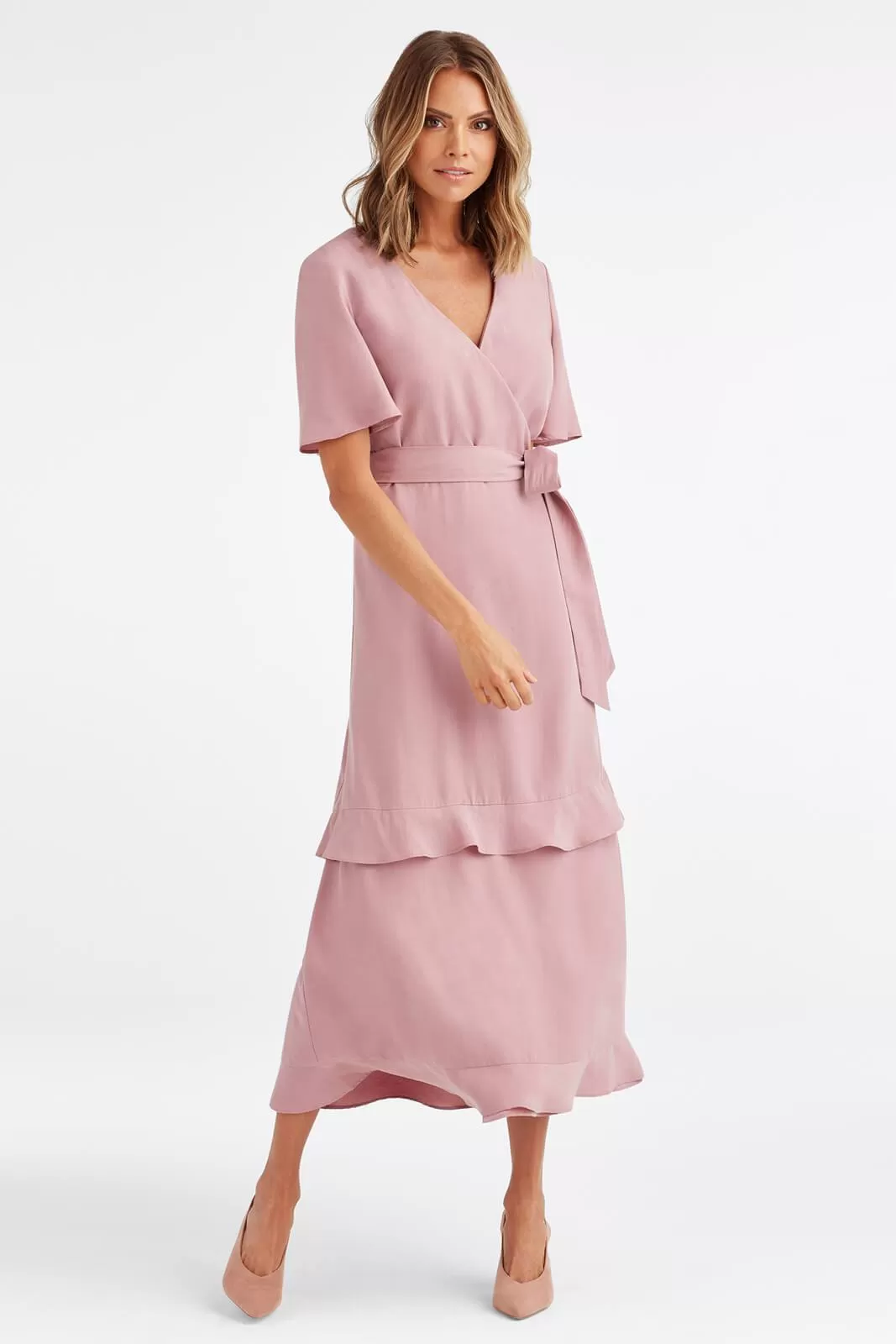 The Tiered Wrap Dress