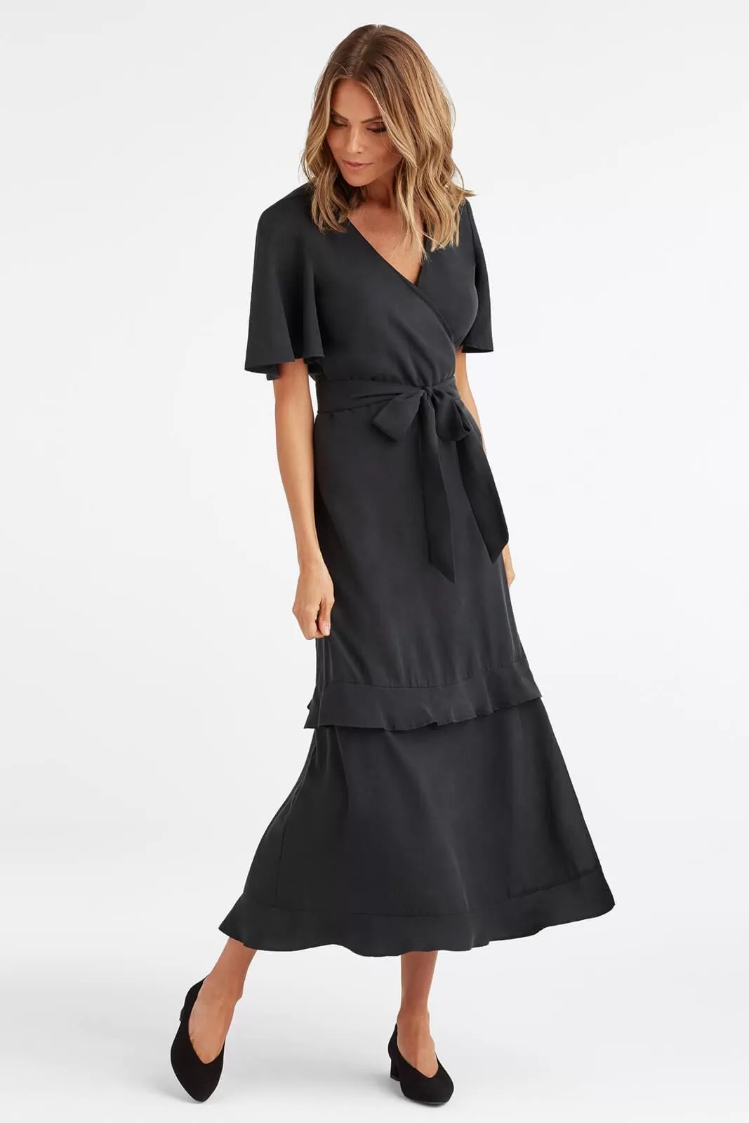 The Tiered Wrap Dress