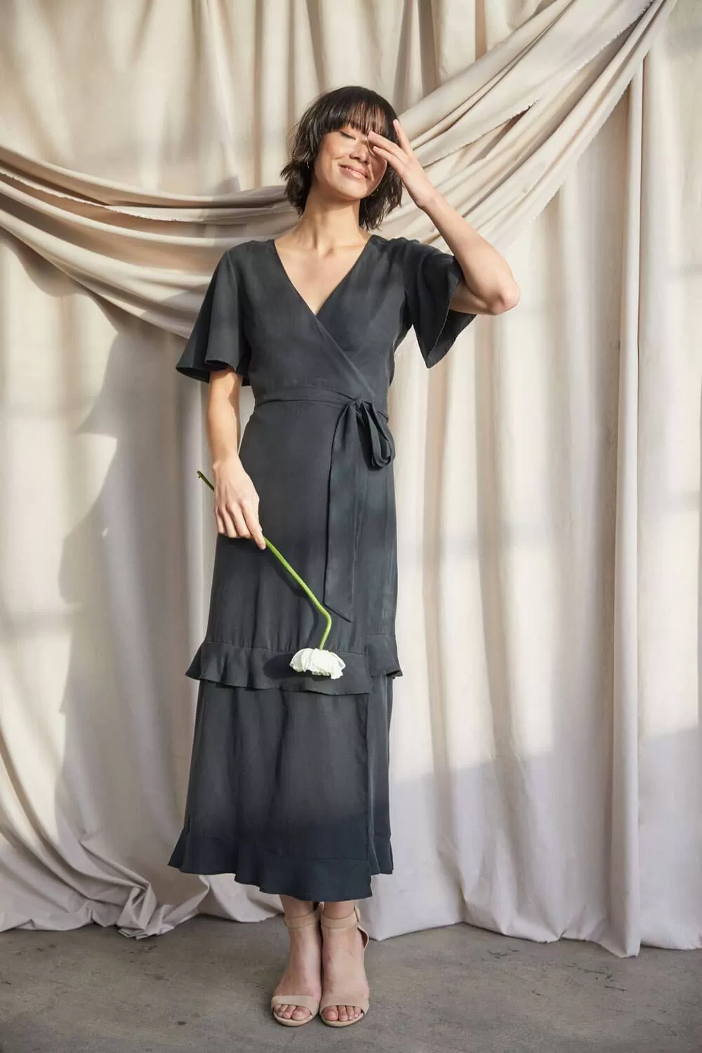 The Tiered Wrap Dress