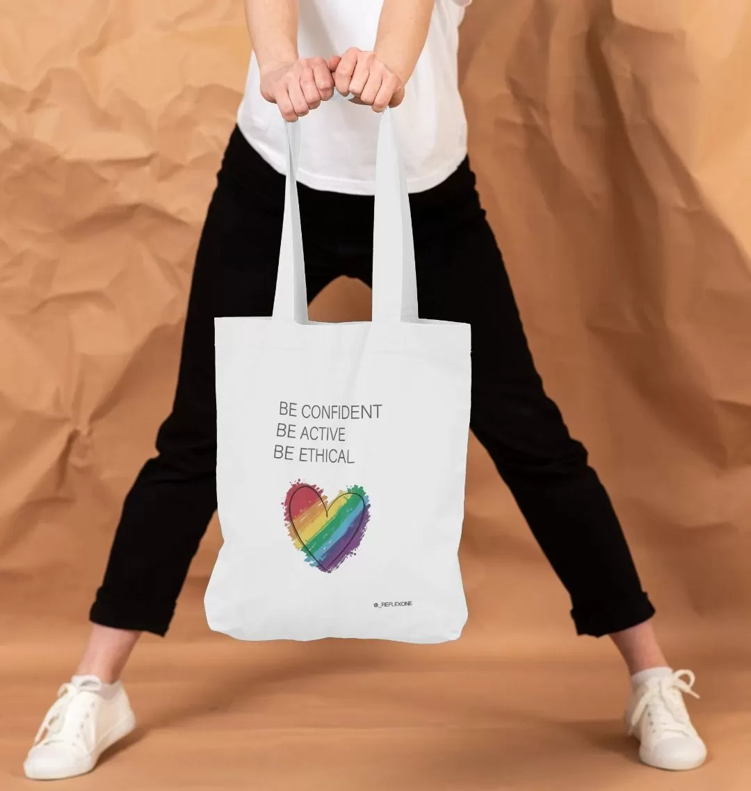 Tote bag - be confident, be active, be ethical