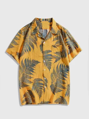 Tropical Plants Print Shirts