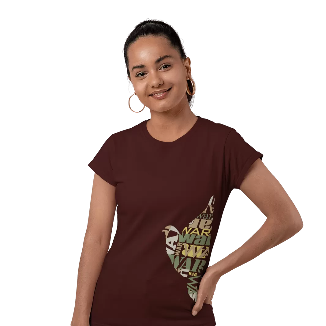 War Dove - Women's Fitted T-Shirt