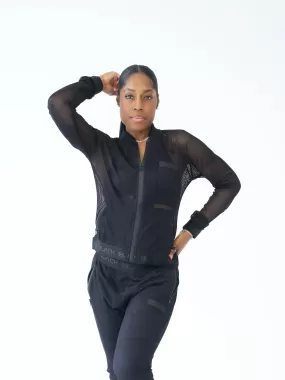 Women's Mesh Zipper Jacket