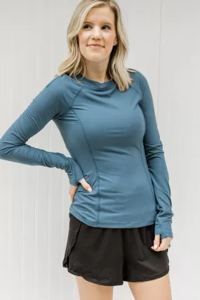 X Blue Active L/S  Top