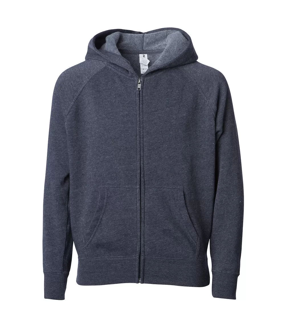 Youth Lightweight FullZip Fleece Hoodie