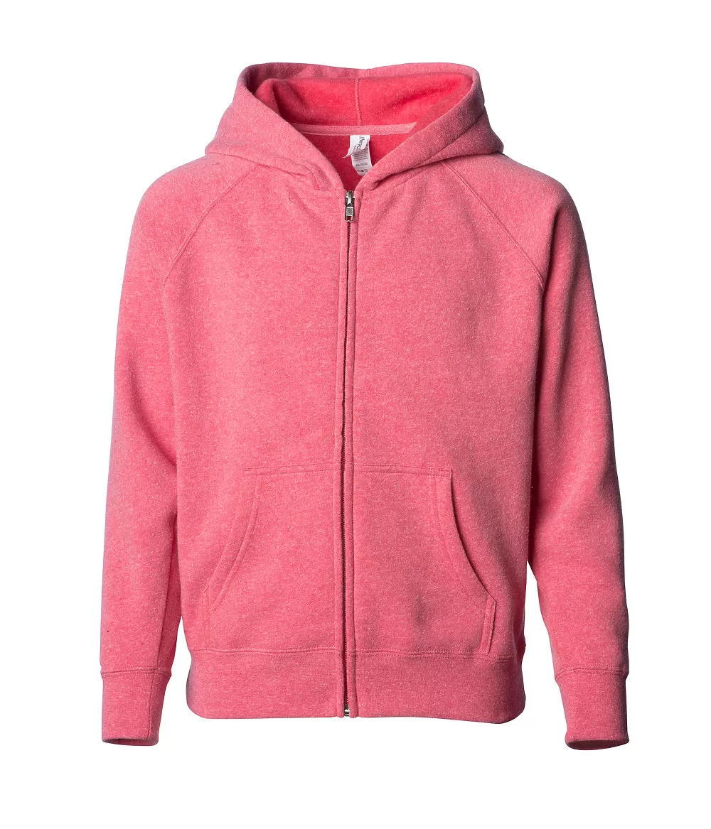 Youth Lightweight FullZip Fleece Hoodie